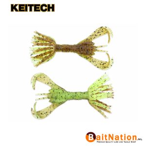 Keitech Hyper Spider Green Pumpkin chartreuse