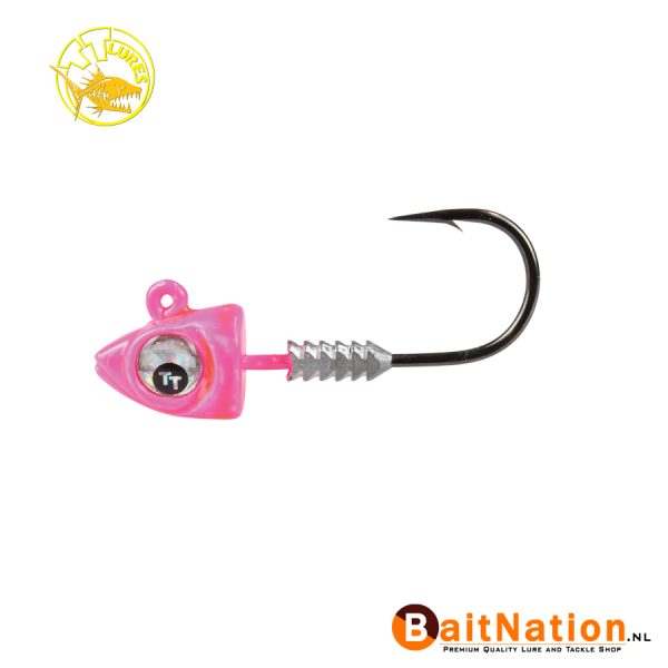 TT Lures Big Eyez Pink Silver Eyez Haakmaat 3/0