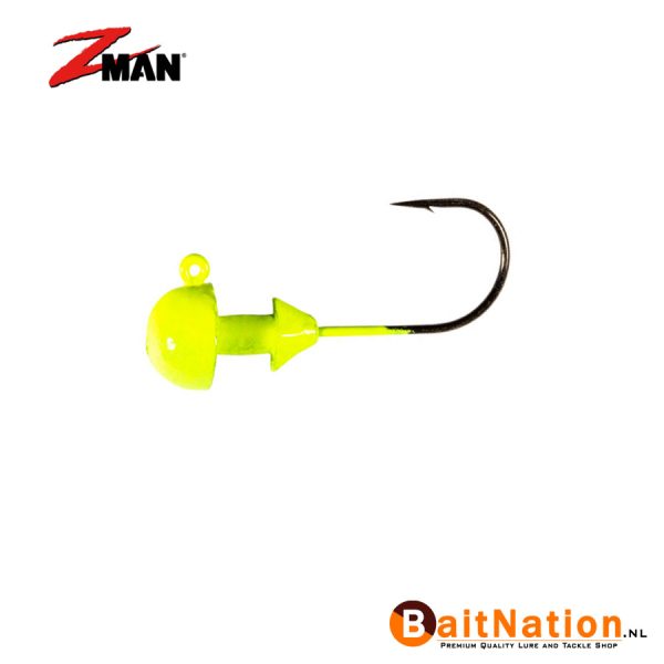 Z Man OG Mushroom Jighead Chartreuse